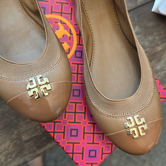 Tory Burch Royal Tan Ballet Flats - Picture 6 of 6